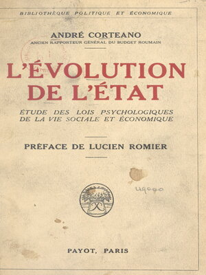 cover image of L'évolution de l'État